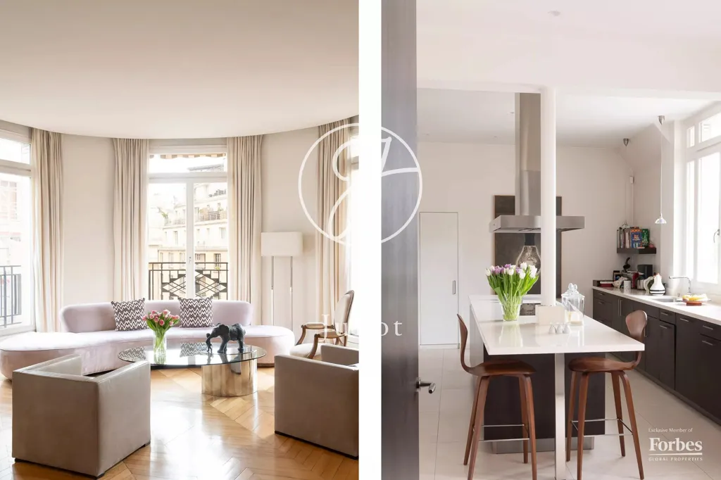 Séjour - Appartement Duplex avec Terrasses à Paris 16e