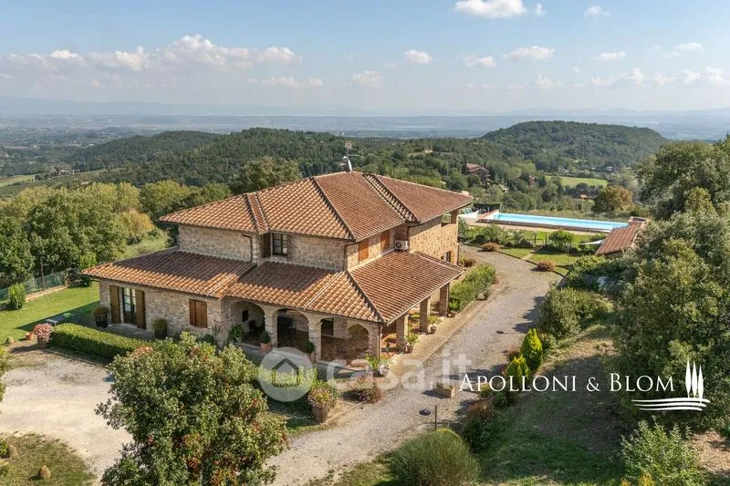 Vue aérienne - Rustic Farmhouse with Pool in Montepulciano