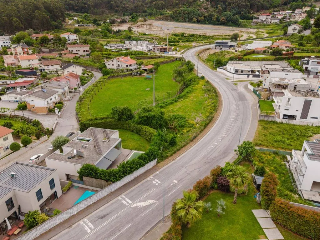 Vue aérienne - Contemporary Villa with Pool in Este, Braga