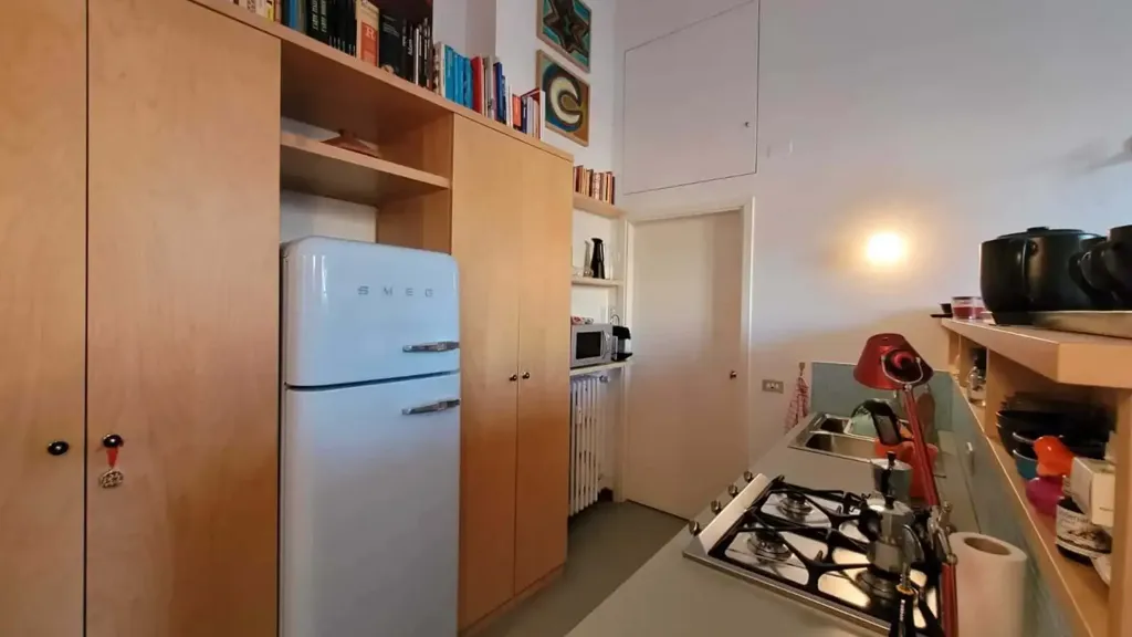 Cuisine - Studio Apartment with Balcony in Milan
