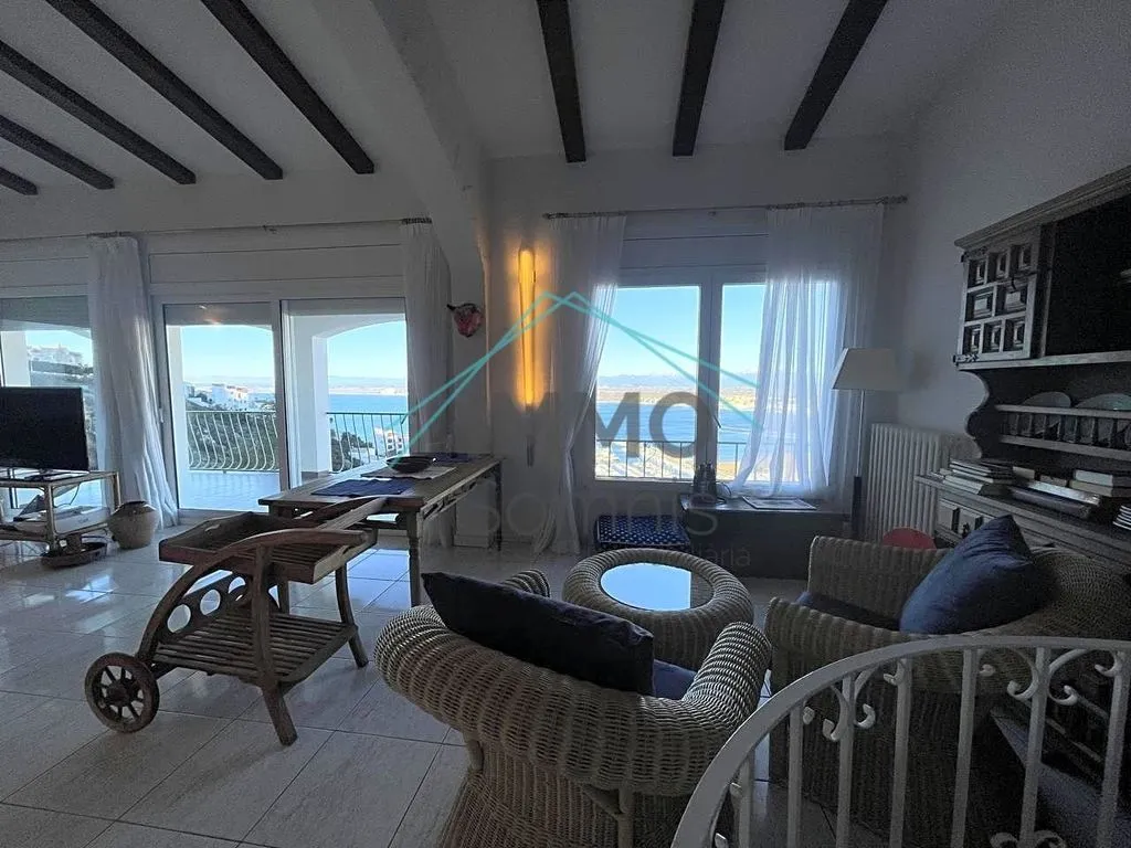 Living Room - Luxury Villa with Panoramic Views in Roses