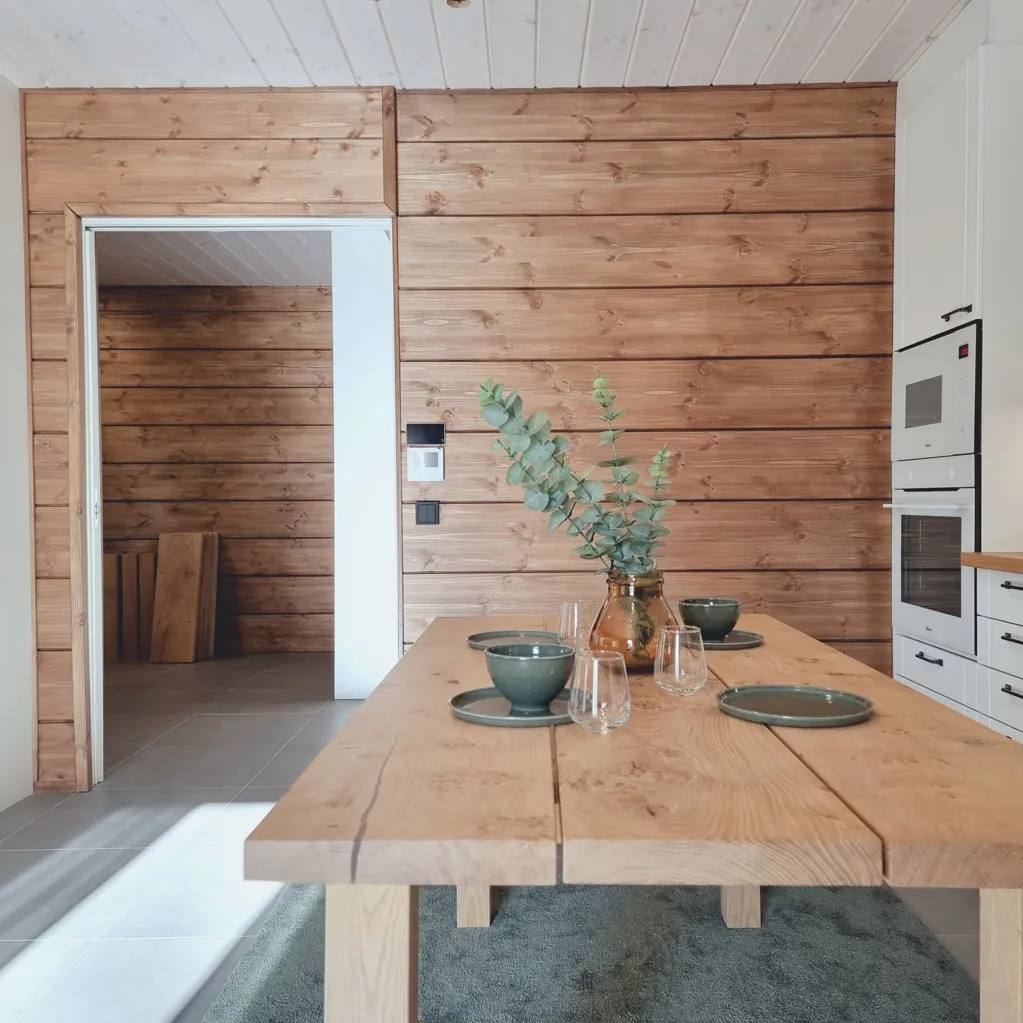 Söögituba - Eco-Friendly Flat with Glassed Terrace in Lahti
