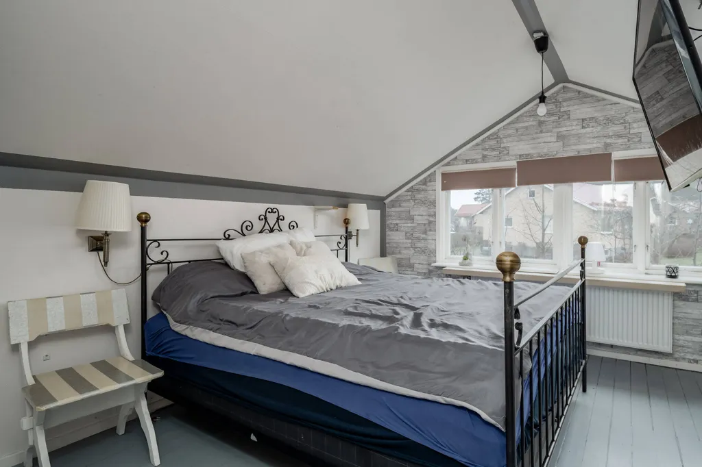Bedrooms - 1.5-Storey Villa with Garden in Söderhamn