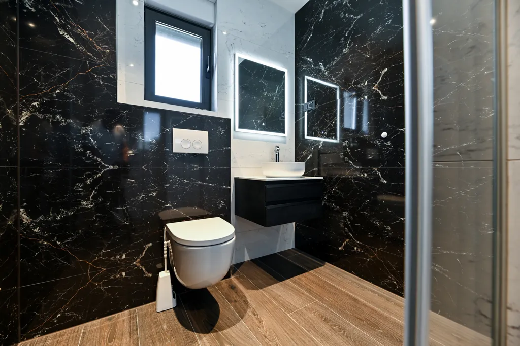 Salles de bain - Luxury Apartment with Sea View in Sukošan