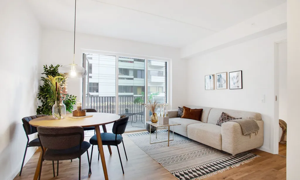 Séjour - 2-Bedroom Flat with Elevator in Ørestad