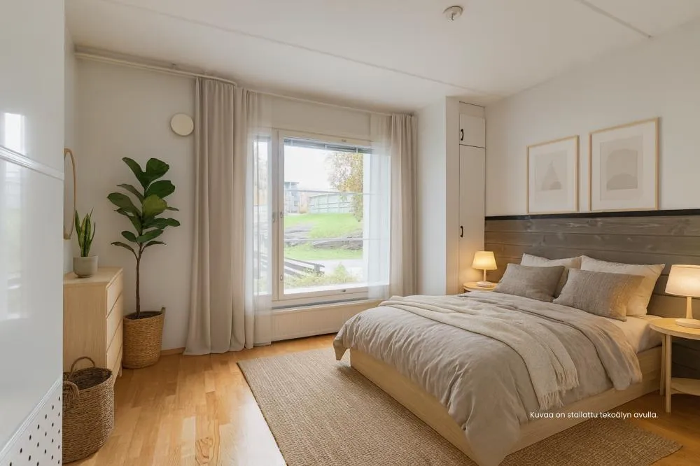 Camere da letto - Apartment with Balcony in Kumpula, Helsinki