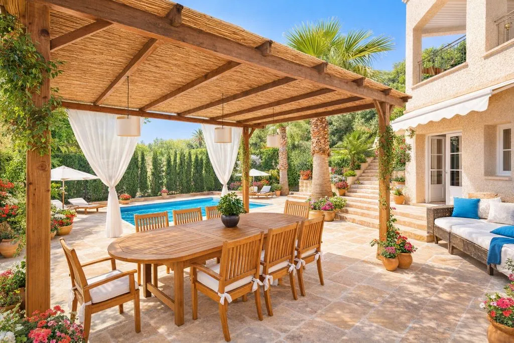Terrasse - Luxury Villa with Sea View in Bendinat