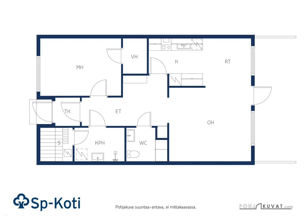 Planimetria - Terraced House with Garden in Joensuu