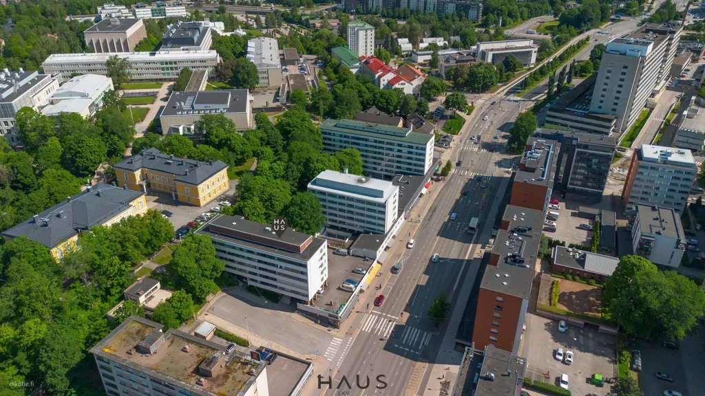 Vue aérienne - Modernised Flat with Balcony in Eastern Centre, Turku