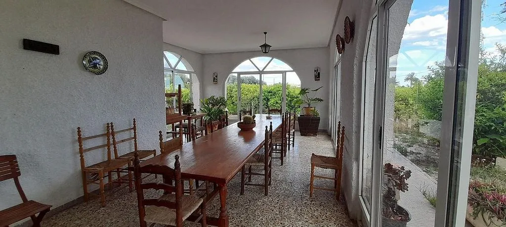 Terrasse - Chalet with Garden and Air Conditioning in Elche