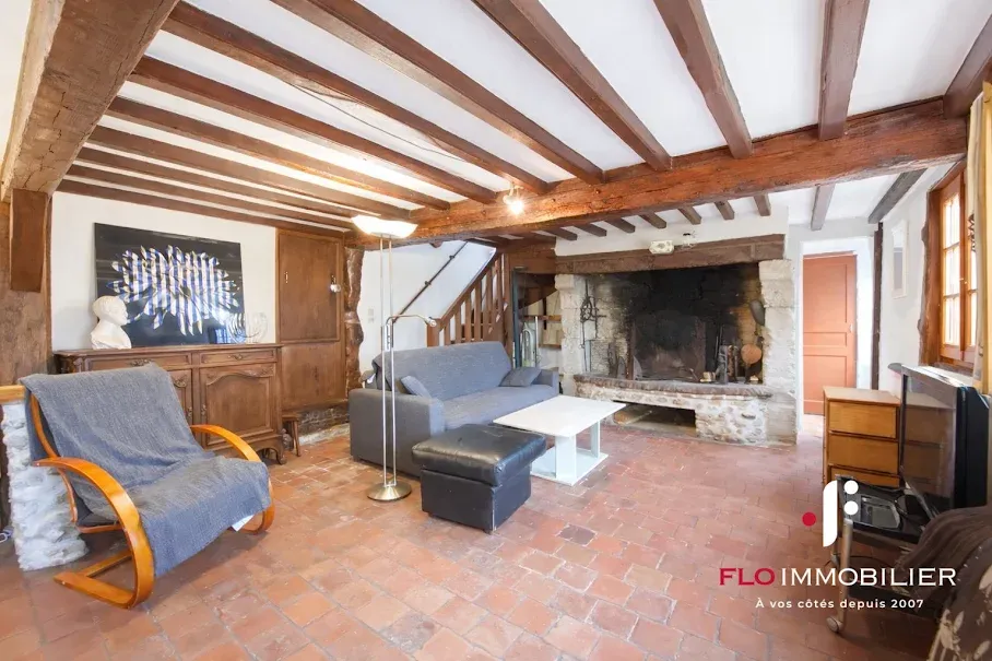 Séjour - Maison Normande en Colombages avec Jardin à Drubec