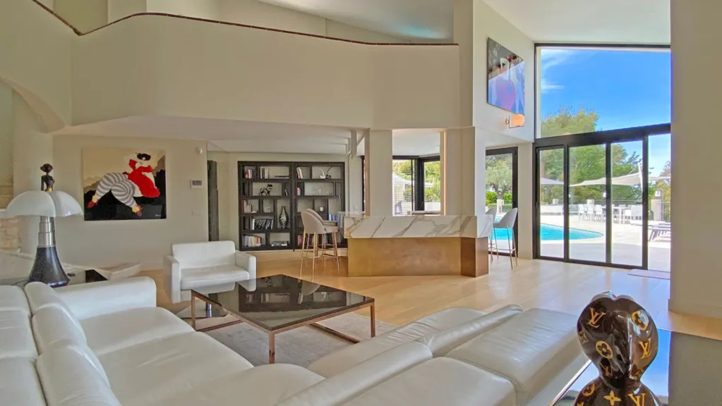 Séjour - Propriété de Luxe avec Vue sur Mougins