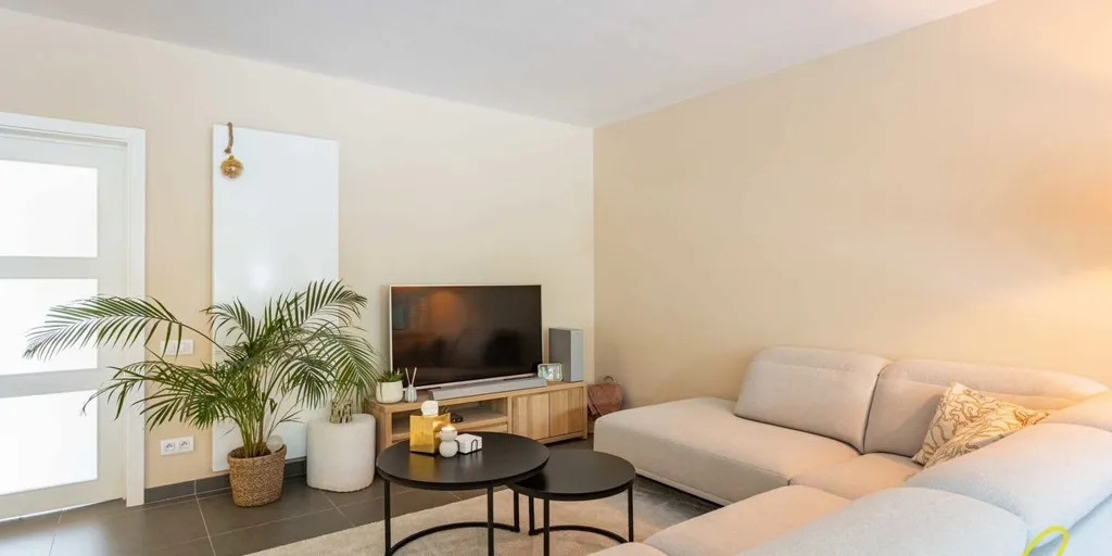 Séjour - Appartement avec 2 Terrasses à Onkerzele