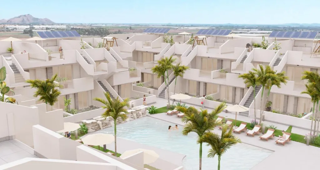 Vue aérienne - New Build Bungalow with Pool in Roldán