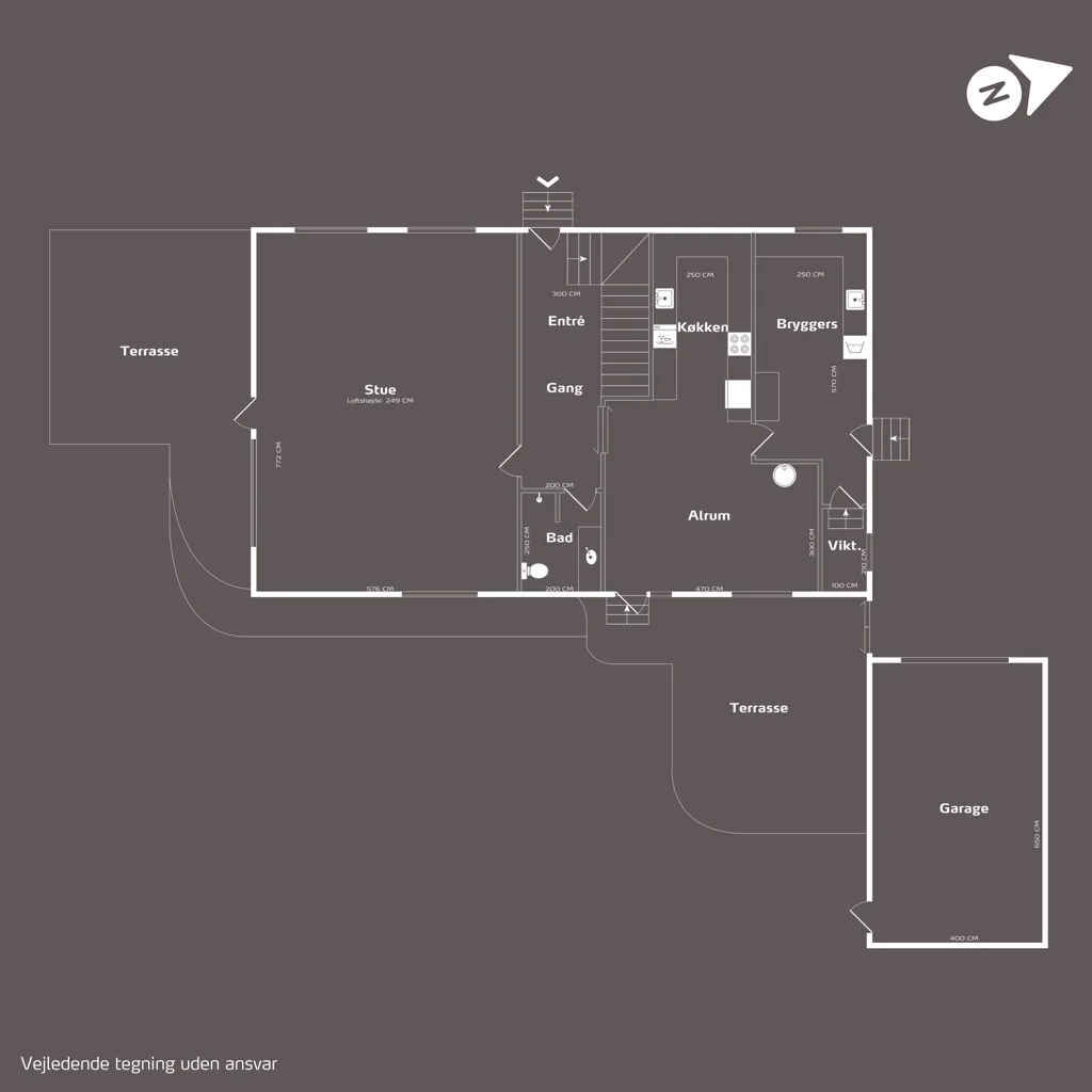 Plan - Spacious Villa in Bjert with Community Access