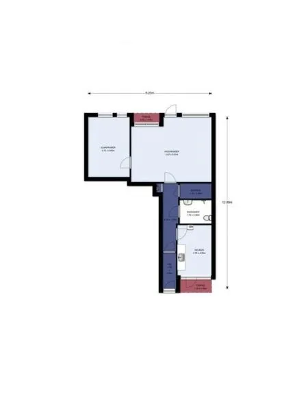 Plaan - Bovenwoning with Balcony in Amsterdam