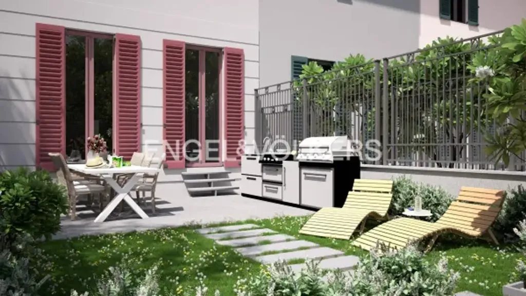 Terrasse - Townhouse with Garden in Milan
