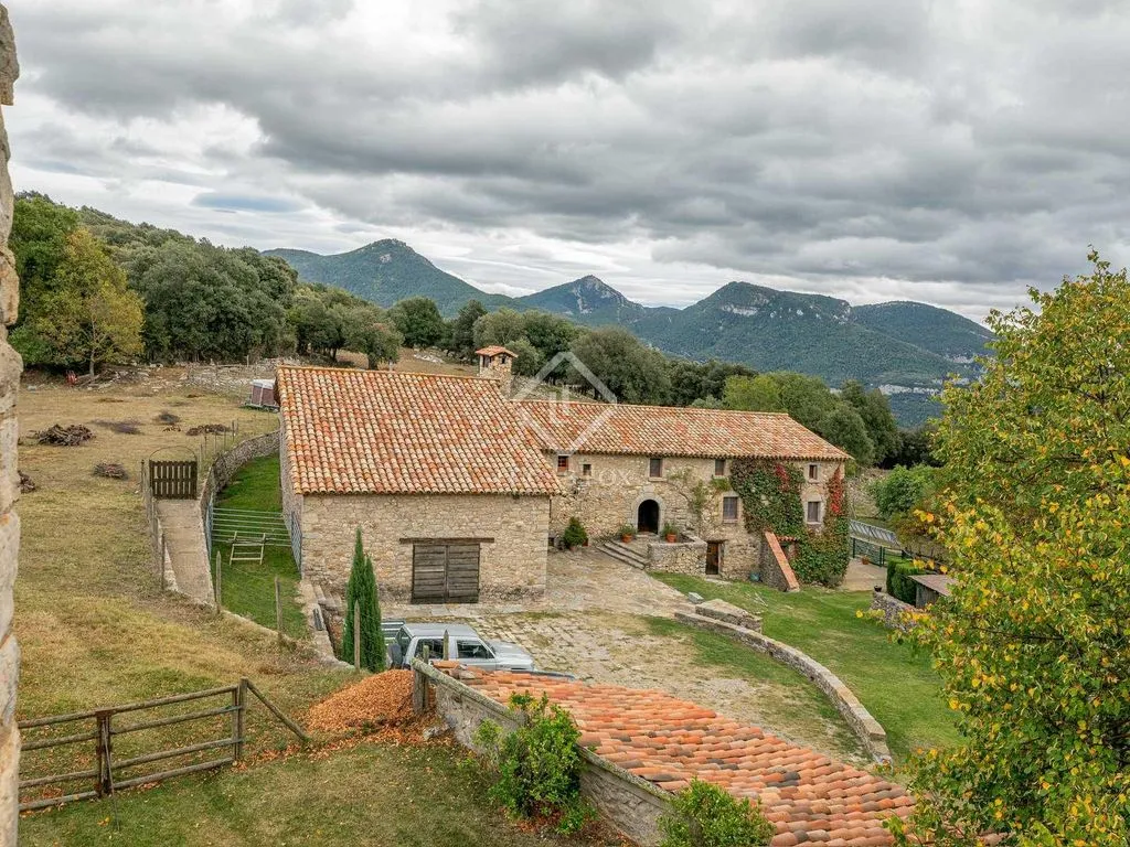 Vista aerea - Country House with Pool in Alta Garrotxa