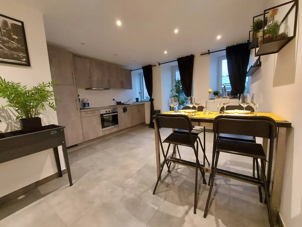 Cuisine - Appartement Rénové 1 Chambre au Cœur de Bastogne