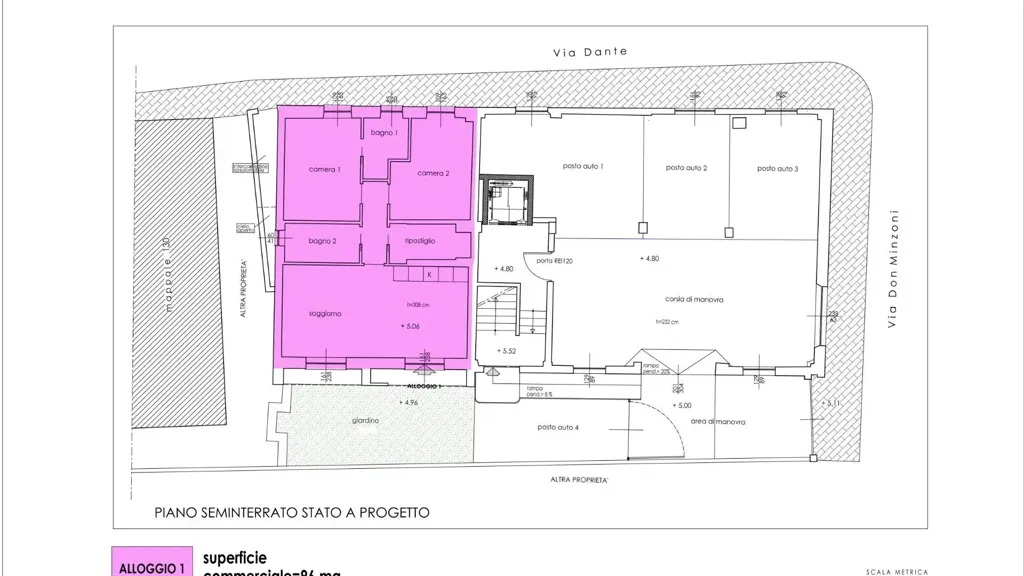 Plan - Rearranged Apartment with Sea View in Borghetto