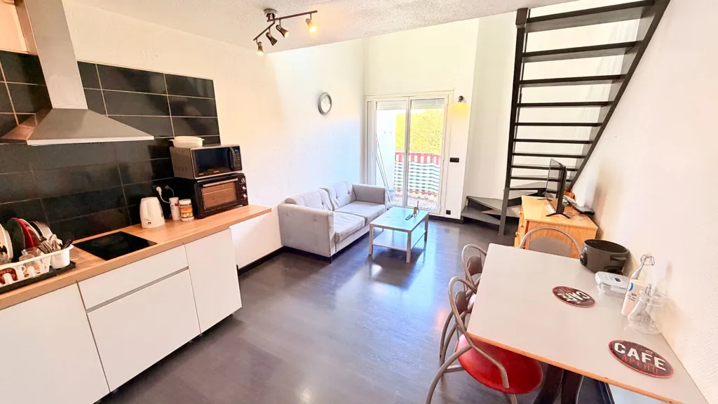 Köök - Duplex Flat with Balcony in Mont-de-Marsan