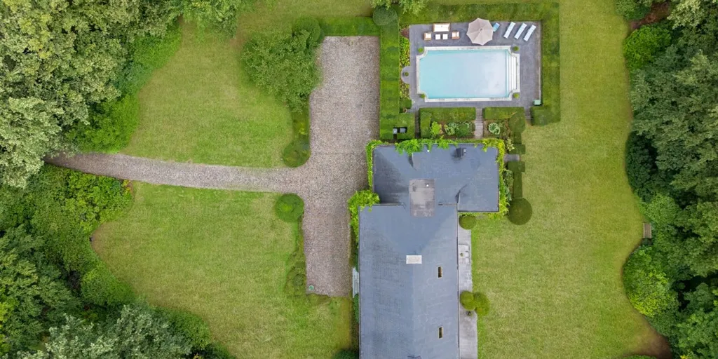 Aerial - Villa with Pool in Brasschaat Centre