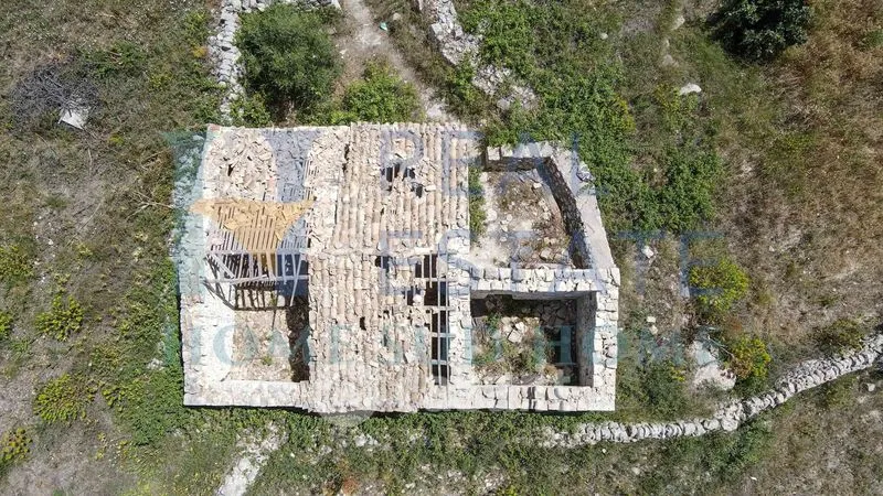 Aerial - Rustic Cottage with Olive Grove in Modica