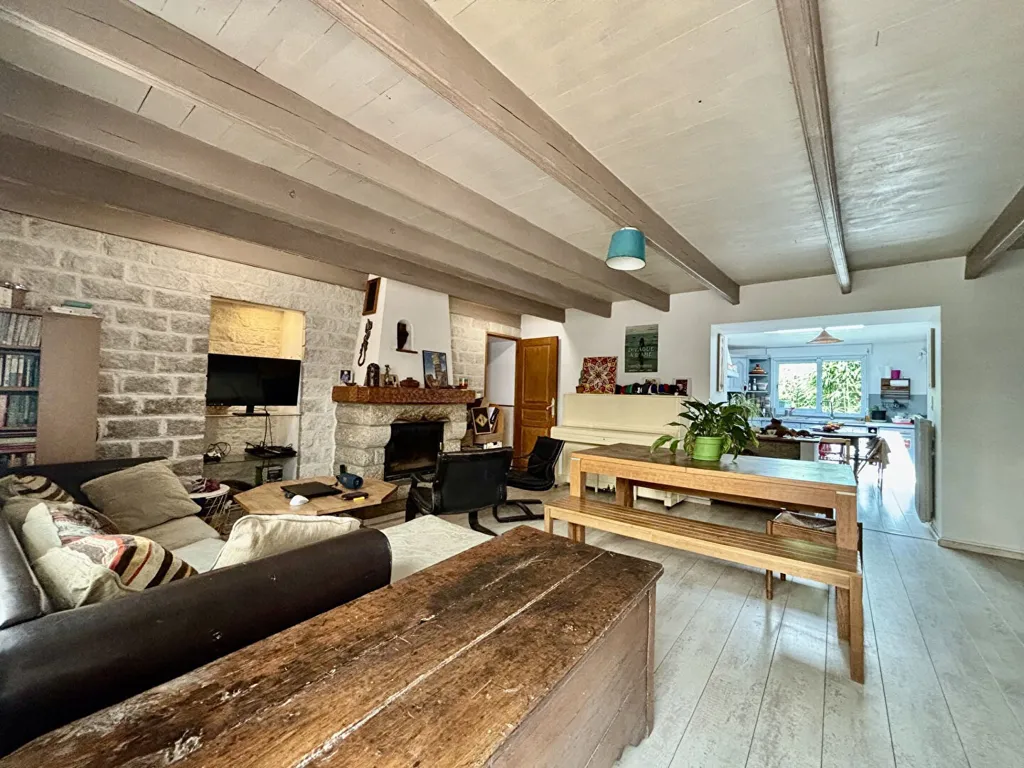 Living Room - Charmant House with Pool in Saint Nazaire