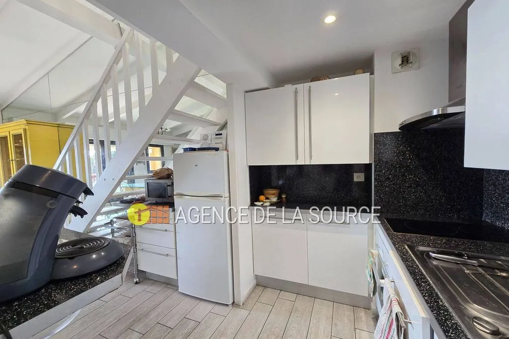 Cuisine - Appartement Duplex avec Vue Mer à Cannes