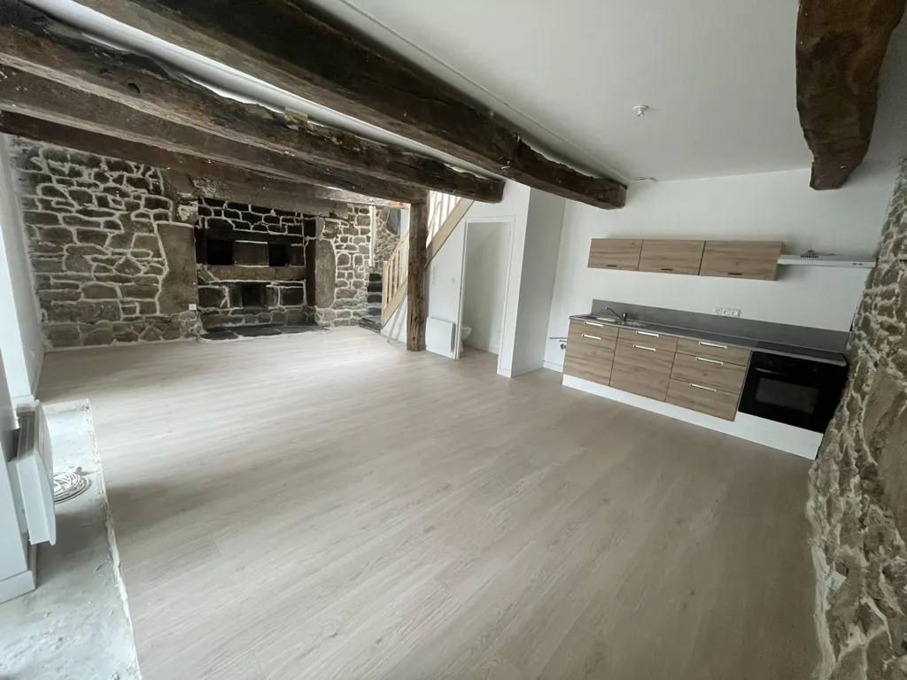 Living Room - Rustic Stone House with Garden in Countryside