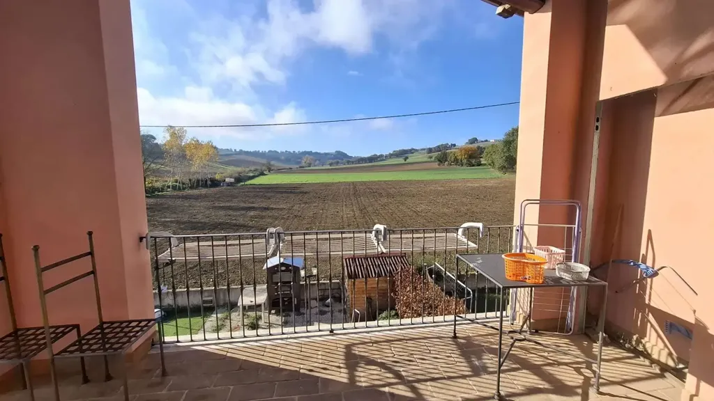 Terrace - Villa Portion with Pool in Spoleto
