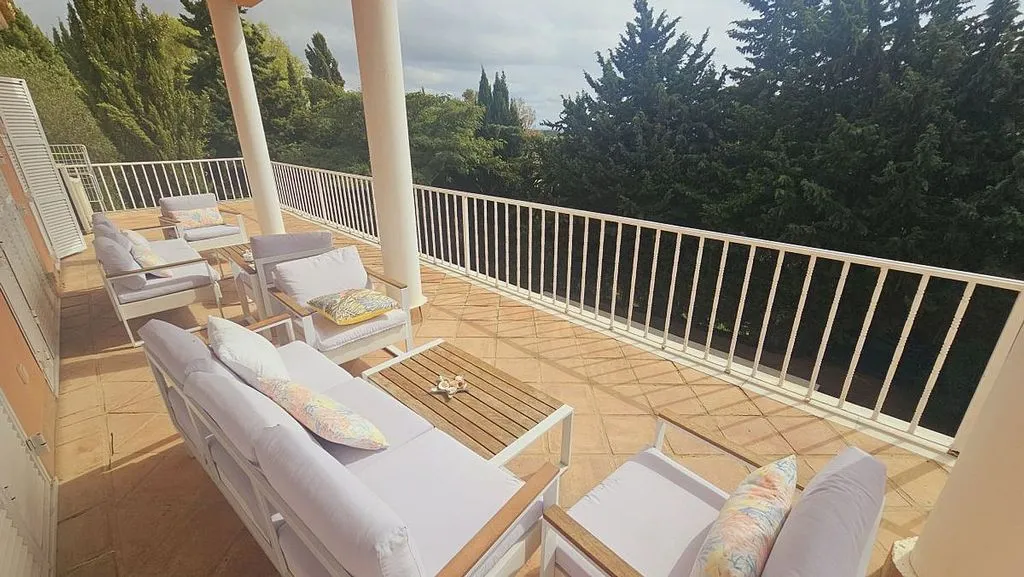Terrace - Andalusian Villa with Pool in Sotogrande