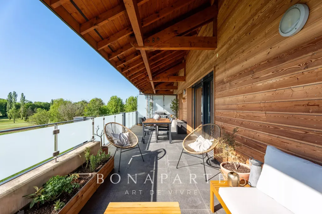 Balcon - Duplex avec Vue sur le Golf à Prévessin
