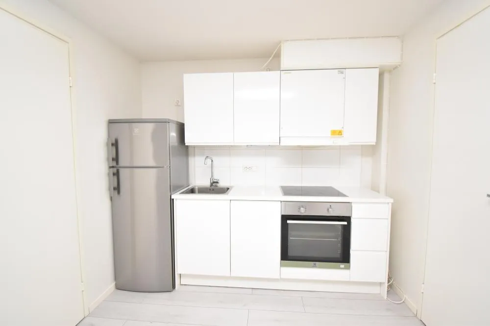 Köök - Renovated Apartment with Balcony in Lahti Centre