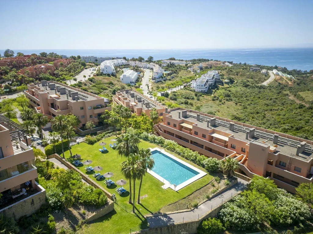 Vue aérienne - Penthouse with Sea Views in Chullera, Manilva