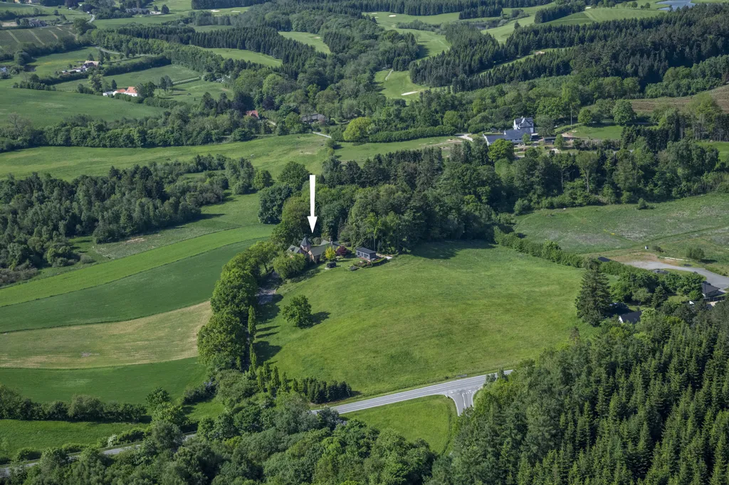 Vue aérienne - Characterful Country House with Tower near Langesø