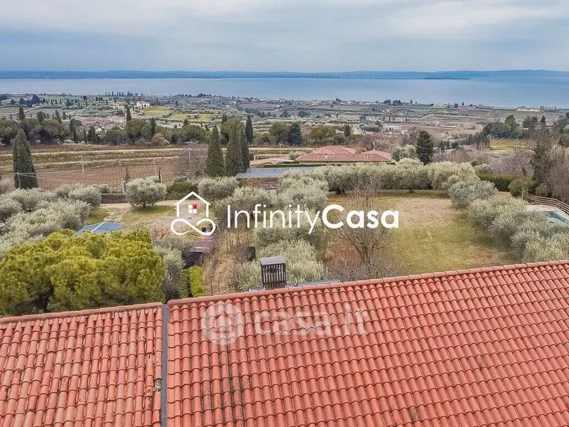 Vue aérienne - Bifamiliar Villa with Lake View in Cavaion Veronese