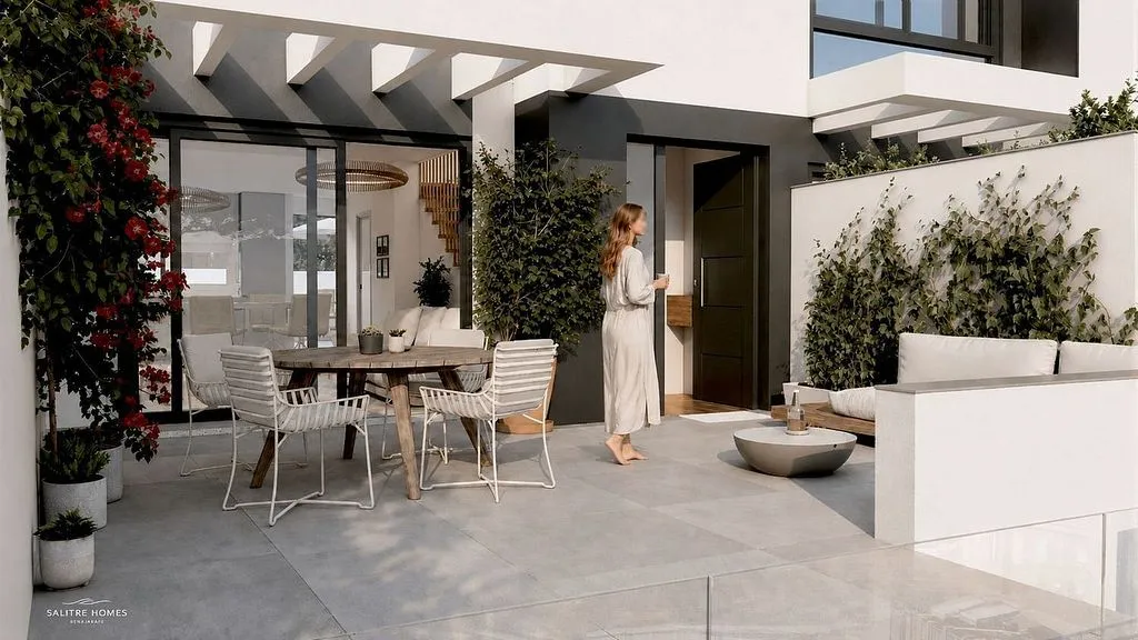Terrass - Contemporary Adjoined Villa with Pool in Benajarafe