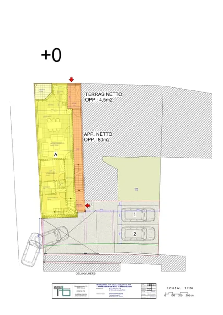 Plaan - Dual Apartments with Terraces in Tielt