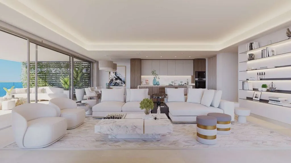 Séjour - Luxury Beachfront Flat with Gym in Málaga