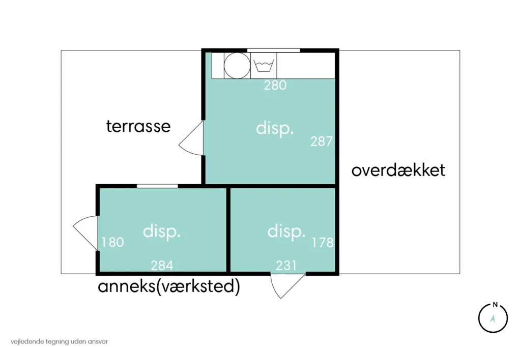 4-toaline maja asukohas Holbæk