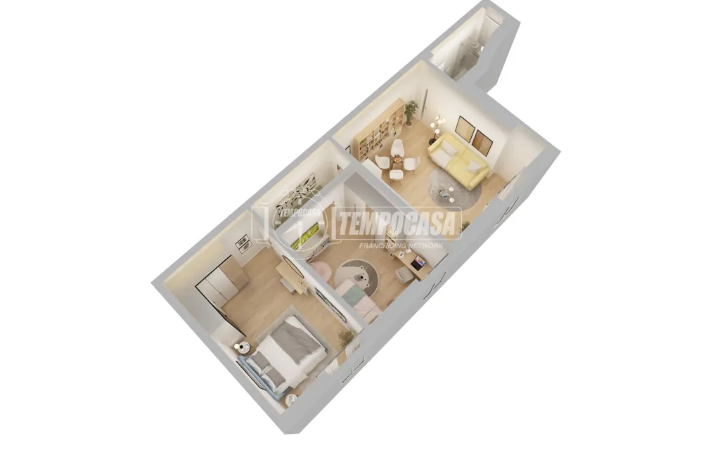 Planimetria - Three-Bedroom Apartment in Historic Building, Milan
