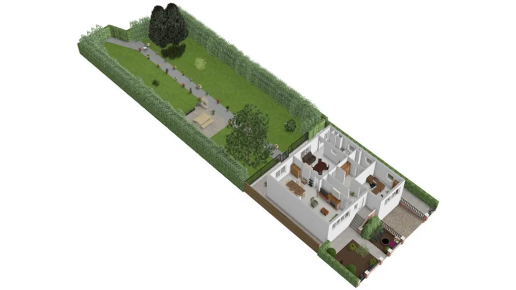 Plan - Maison d'Architecte avec Terrasse à Châtelet