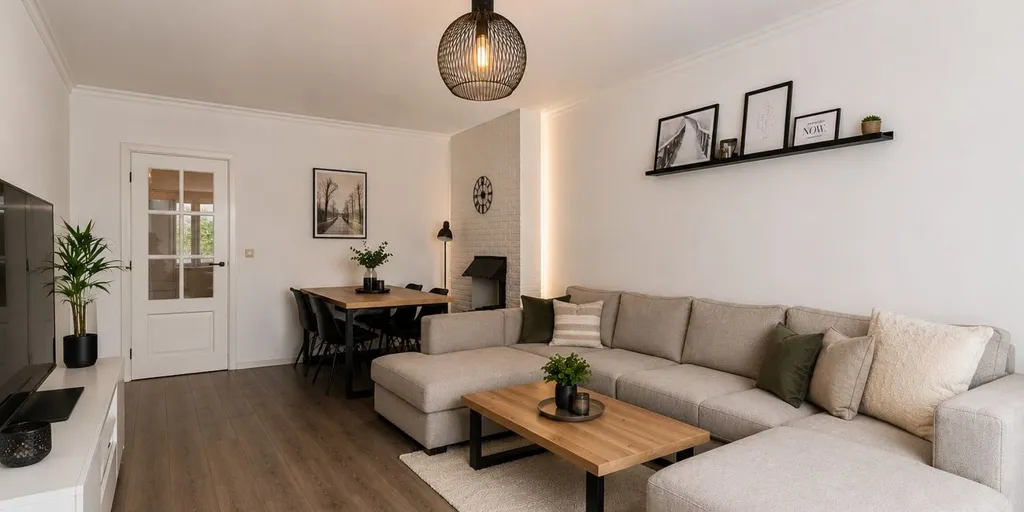Séjour - Appartement Instapklaar avec Balcon à Mortsel