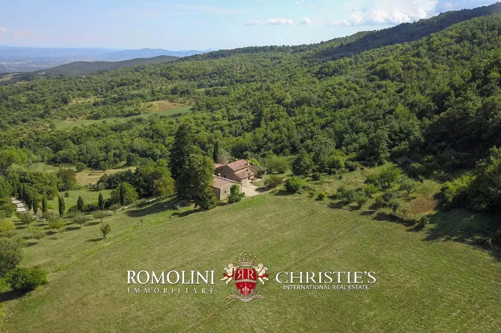 Vue aérienne - Organic Farm with Pool in Tuscany