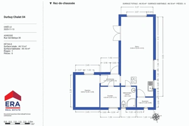 Planimetria - Chalet with Private Plot near Durbuy