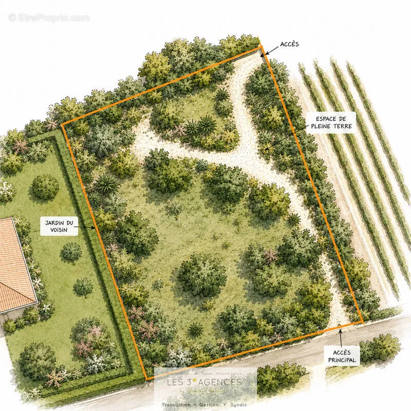 Plaan - Construction Plot with Vineyard View in Grimaud