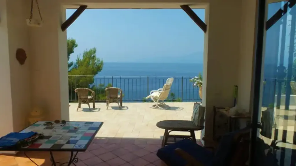 Terrace - Villa with Seafront Access in Maratea