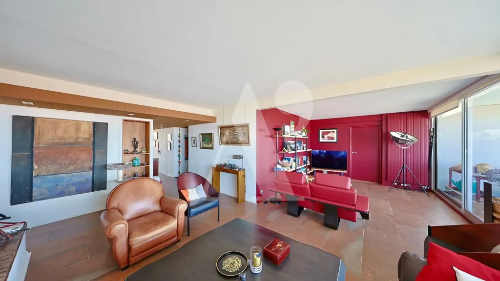 Séjour - Appartement Contemporain avec Vue Océan à Biarritz
