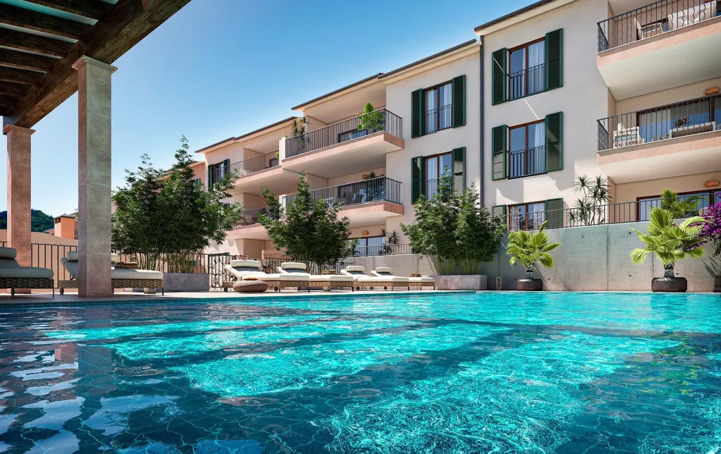 Pool - Luxury Apartment with Sea View in Capdepera